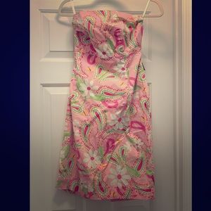Lilly Pulitzer strapless dress
